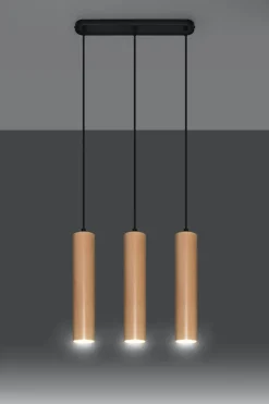 Hängeleuchte Holz 2-flammig GU10 BAYLEE Esszimmer