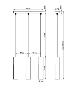 Hängeleuchte Holz 2-flammig GU10 BAYLEE Esszimmer