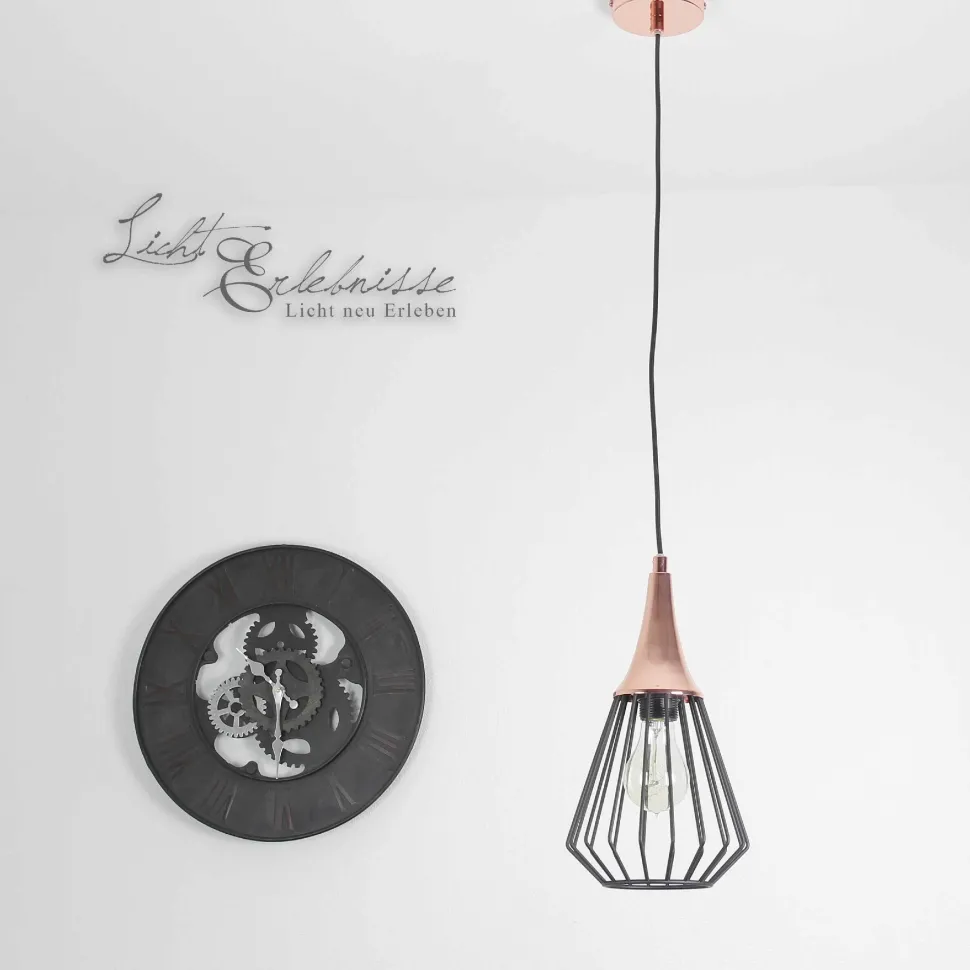 Hängeleuchte in Kupfer