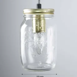 Hängeleuchte JARS in Messing 3-flmg