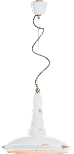 Hängeleuchte Keramik E27 Ø 40 cm rund H: max. 137 cm