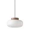 Hängeleuchte Keramik Glas rund D: 37 cm H: max. 140 cm