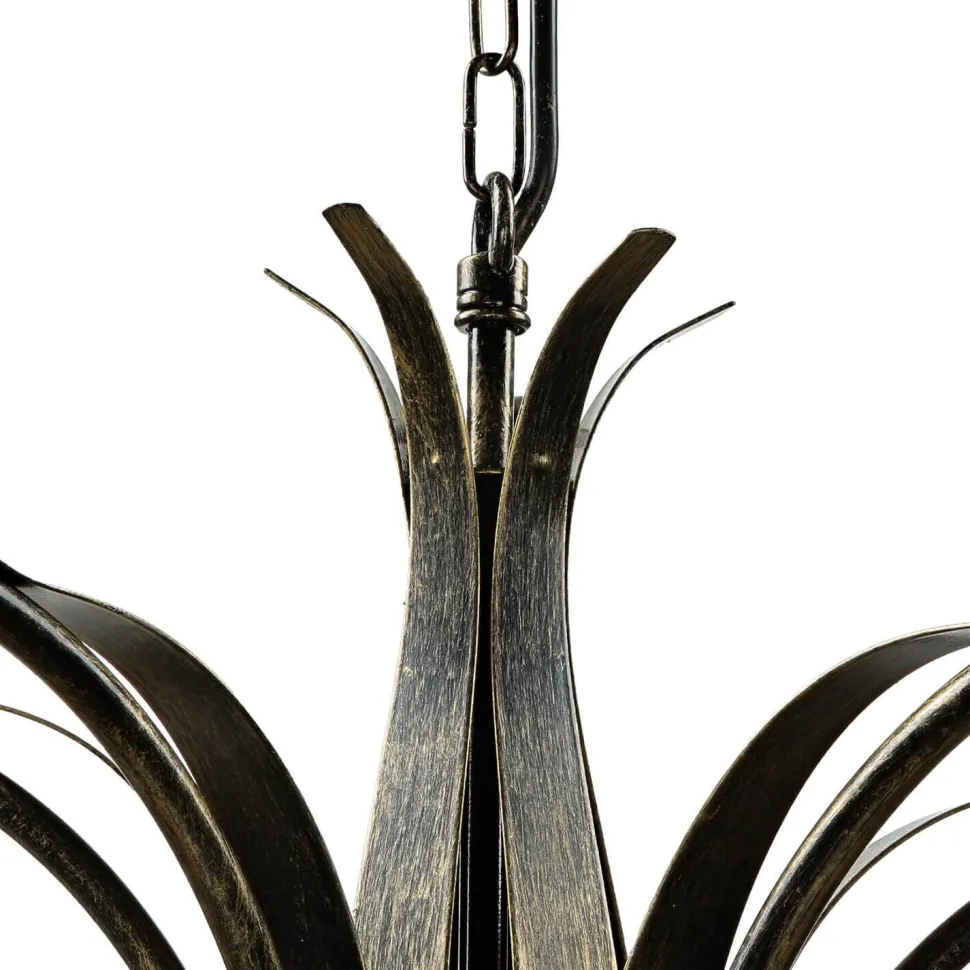 Hängeleuchte KORFU in Messing Antik 5-flmg