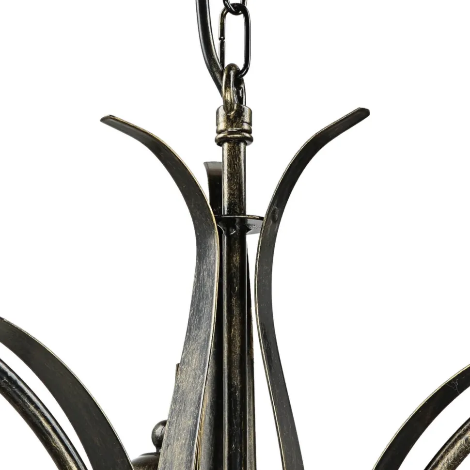 Hängeleuchte KORFU in Messing Antik 3-flmg