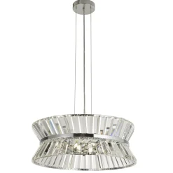 Hängeleuchte Kristall Ø 50 cm rund 7x G9 Jugendstil