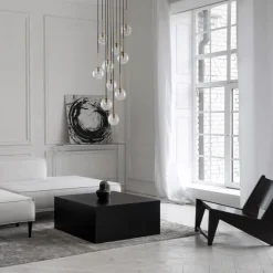 Hängeleuchte Kugel Metall Glas H: max. 145 cm verstellbar