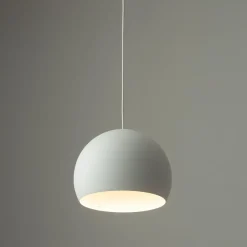 Hängeleuchte Kugelschirm Ø 27,5 cm GU10 Weiß Metall Retro