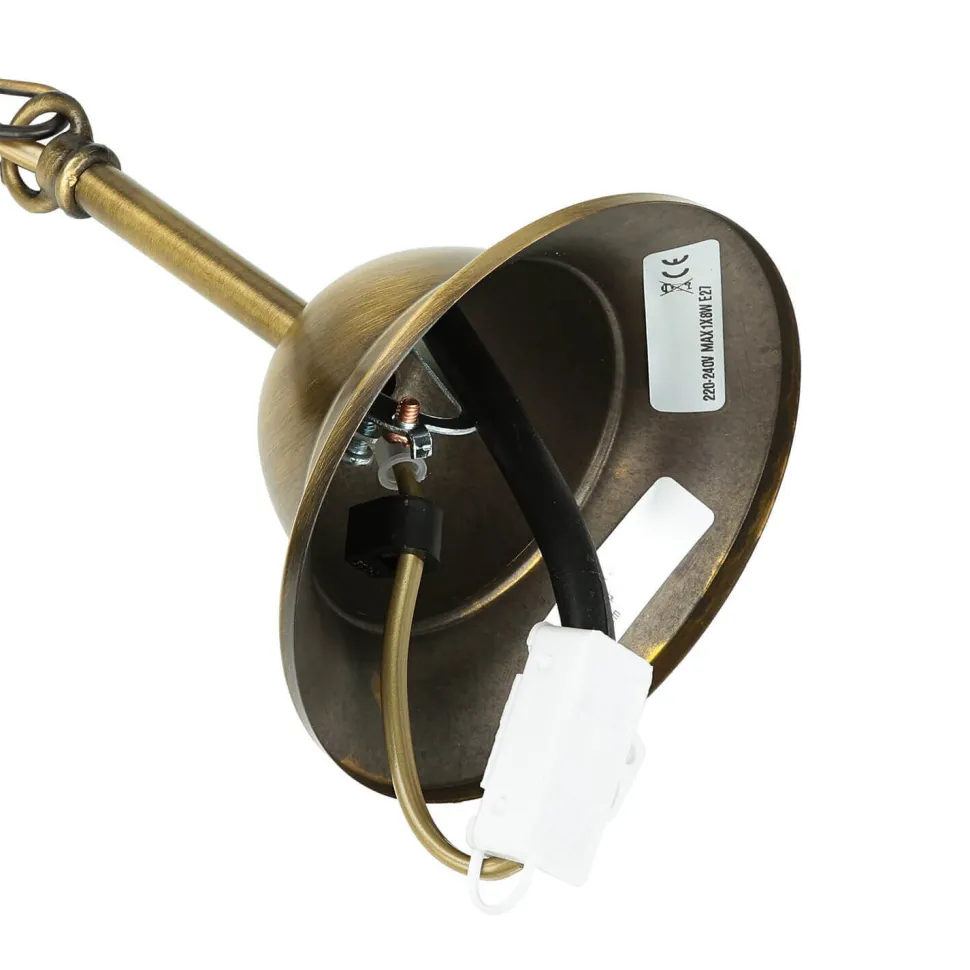 Hängeleuchte Messing E27 Ø 25 cm Vintage ALICE