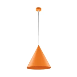 Hängeleuchte Metall Ø 32 cm H: max. 165 cm Orange E27