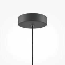 Hängeleuchte Metall Ø 35 cm rund H: max. 318 cm Schwarz