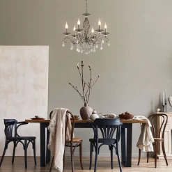 Hängeleuchte Metall 63 cm breit H: max. 116 cm E14