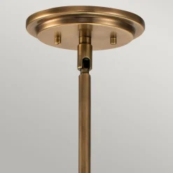 Hängeleuchte Metall Glas Ø 28,9 cm rund E27 Vintage