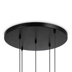 Hängeleuchte Metall Glas B: 45 cm H: max. 222,5 cm E14