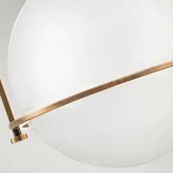 Hängeleuchte Metall Glas D: 28,9 cm H: max. 129,4 cm