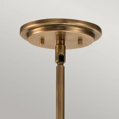 Hängeleuchte Metall Glas D: 28,9 cm H: max. 129,4 cm