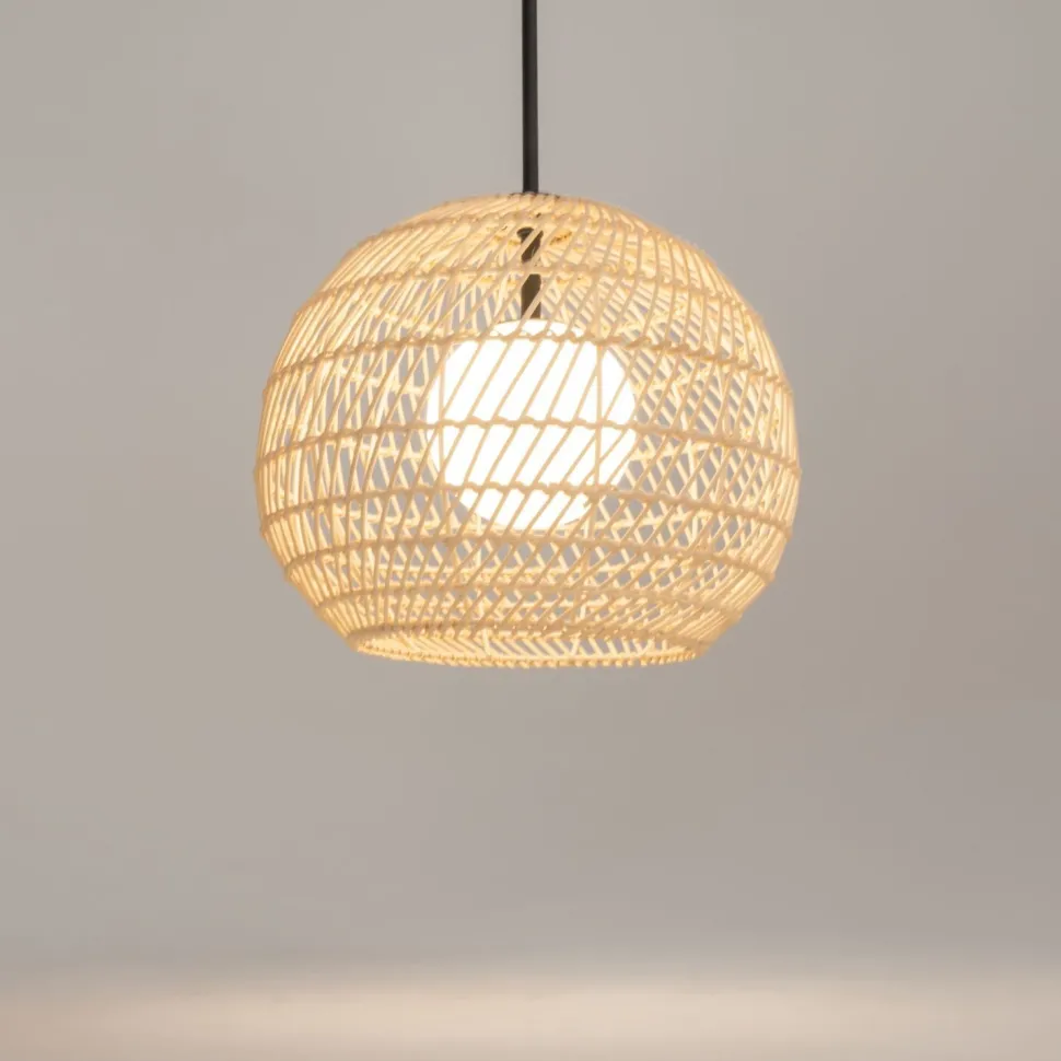 Hängeleuchte Metall Glas G9 rund D: 30 cm Modern GABI