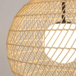 Hängeleuchte Metall Glas G9 rund D: 30 cm Modern GABI