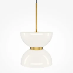 Hängeleuchte Metall Glas LED D: 22 cm H: max. 350 cm