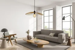 Hängeleuchte Metall in Gold E27 Ø 53 cm höhenverstellbar