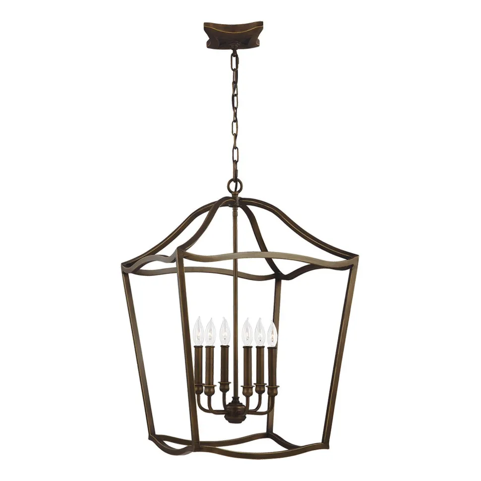 Hängeleuchte Metall in Messing antik Vintage NADICIA