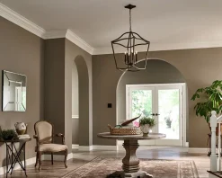 Hängeleuchte Metall in Messing antik Vintage NADICIA