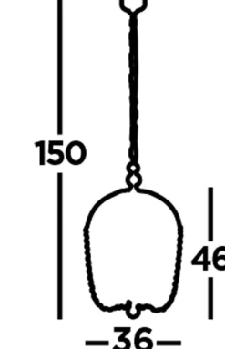 Hängeleuchte Metall Kristall 5x E14 Ø 36 cm in Gold