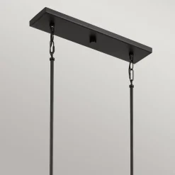 Hängeleuchte Metall L: 101,6 cm höhenverstellbar Schwarz Gold