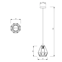 Hängeleuchte Metall Retro Design dekorativ ARIYAN