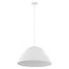Hängeleuchte Metall Weiß Ø 50 cm rund E27 MIRANDA