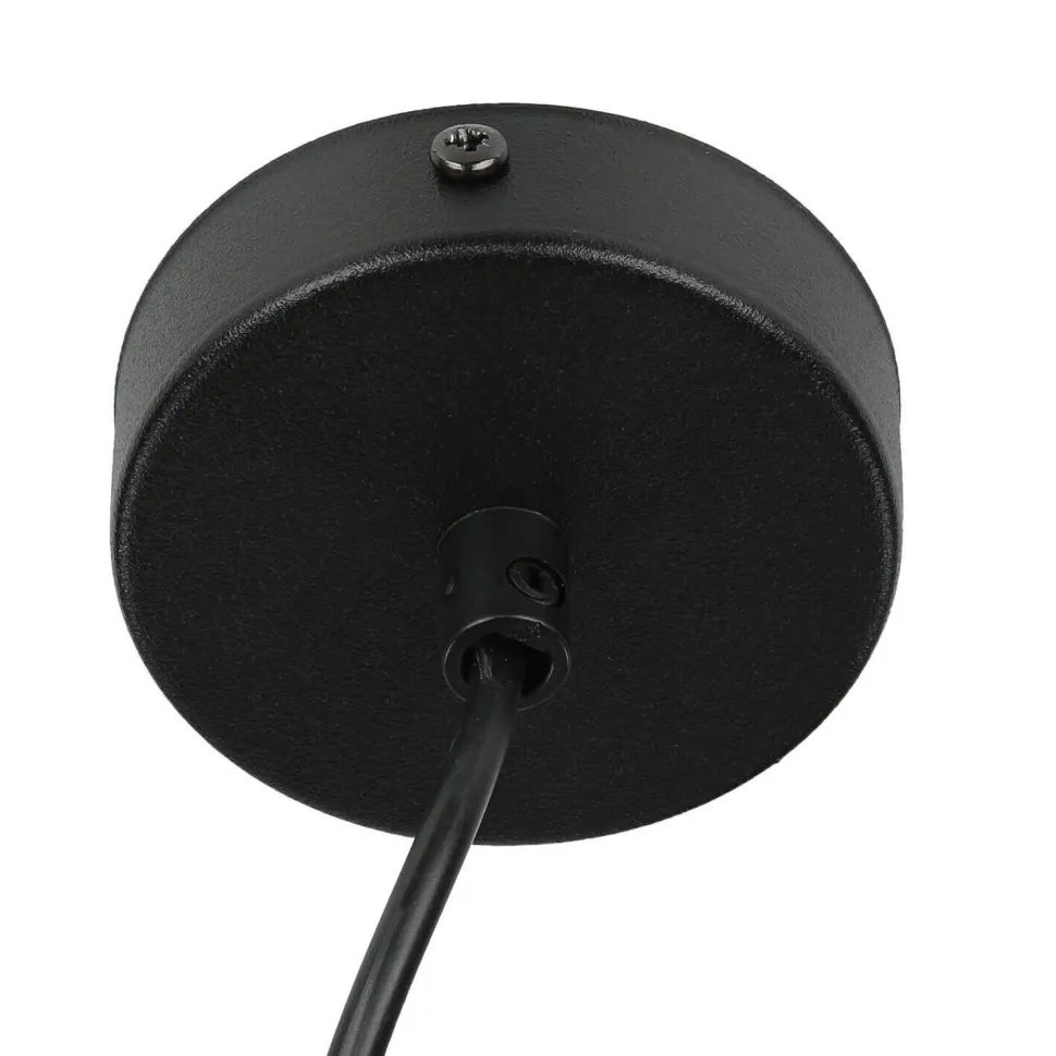 Hängeleuchte Metall Zylinder Schwarz Gold Modern GU10