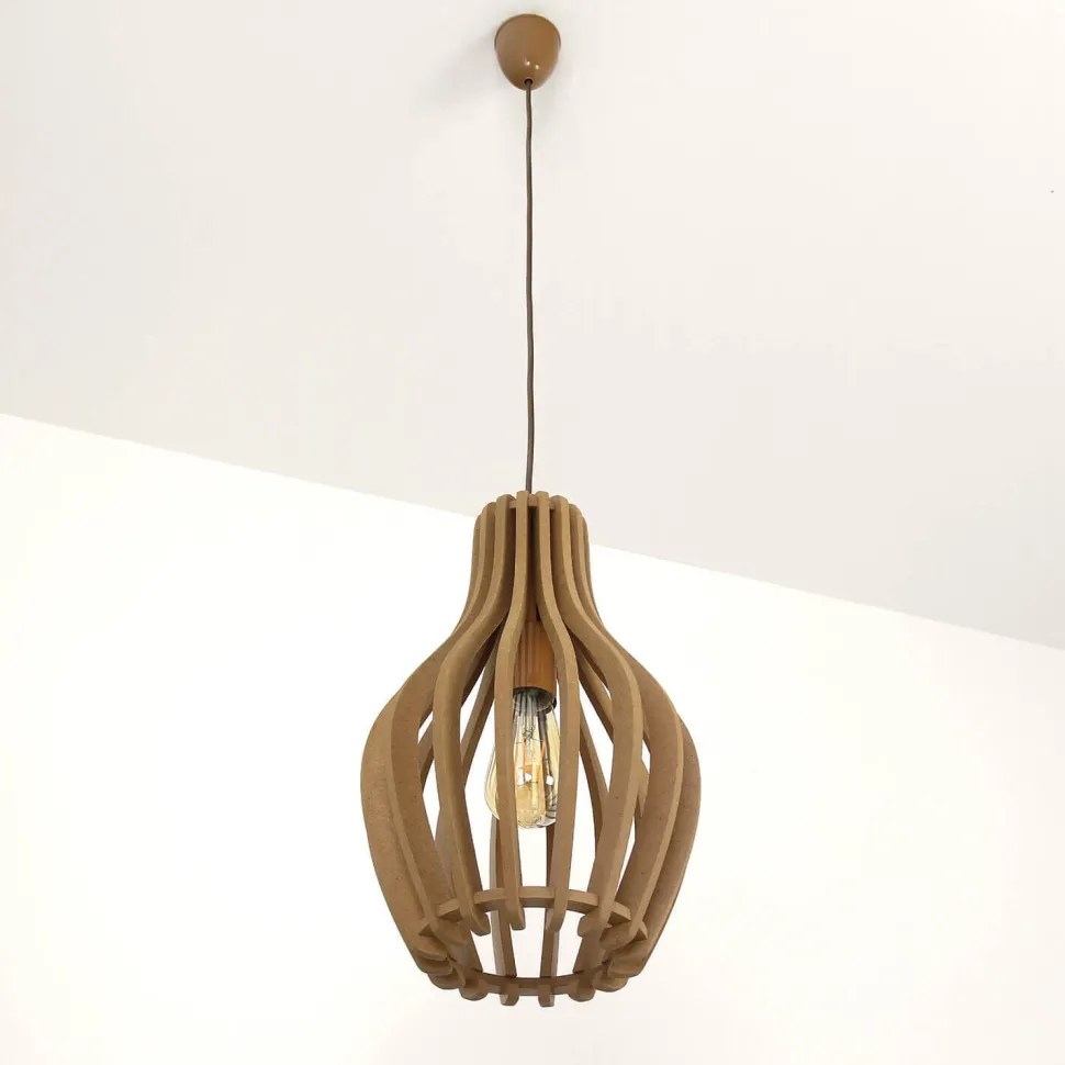 Hängeleuchte Modern in Holz Optik