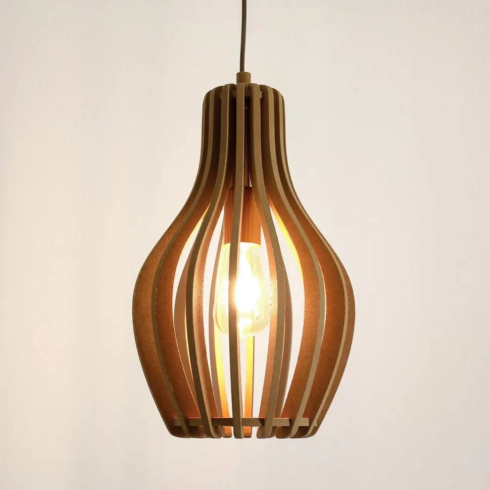 Hängeleuchte Modern in Holz Optik