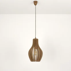 Hängeleuchte Modern in Holz Optik