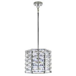 Hängeleuchte Modern Metall Kristall E27 BERSIVA