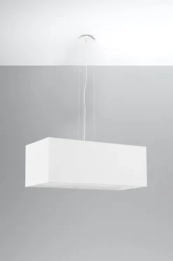 Hängeleuchte Modern Weiß eckig B: 80 cm 3x E27