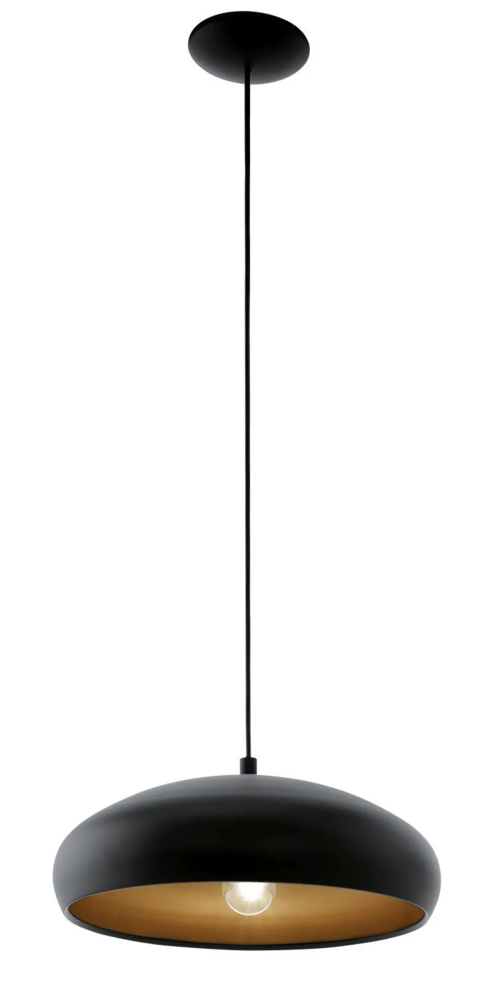 Hängeleuchte Mogano 1 Schwarz Ø40cm