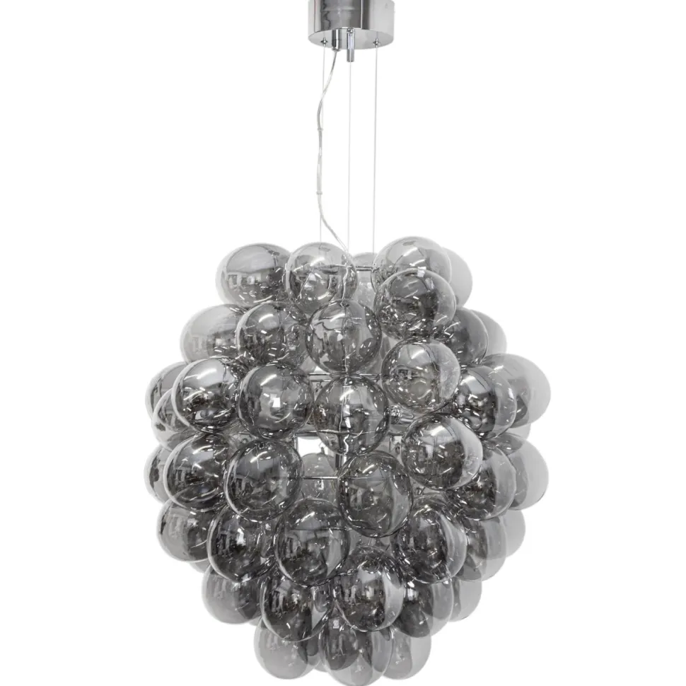 Hängeleuchte Rauchglas 64 cm breit 4-flammig E14