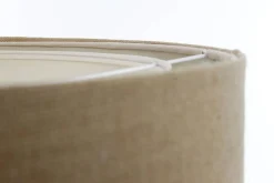 Hängeleuchte rund Ø 50 cm Stoff Natur Creme E27 Boho