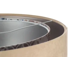 Hängeleuchte rund D: 50 cm E27 Stoff Velours Optik Modern KARIM