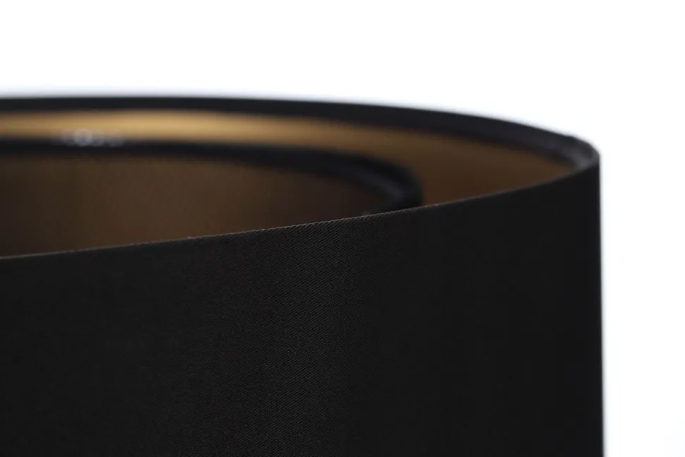 Hängeleuchte Satin Netz Ø 50 cm E27 rund Schwarz Gold