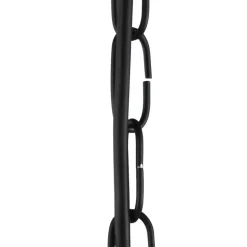 Hängeleuchte Schwarz Ø 45 cm aus Mesh Metall 3x E27 Retro