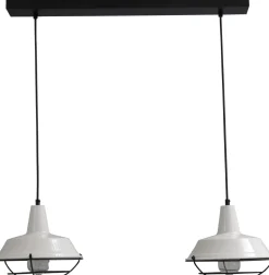 Hängeleuchte schwarz 2-flmg