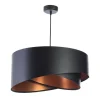 Hängeleuchte Schwarz Kupfer Ø 50 cm Latex E27 rund