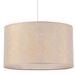 Hängeleuchte Stoff Ø 35 cm rund E27 in Gold verstellbar