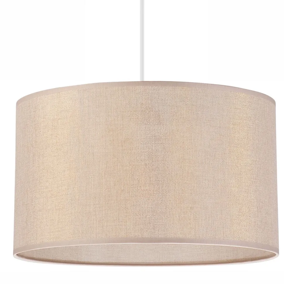 Hängeleuchte Stoff Ø 35 cm rund E27 in Gold verstellbar