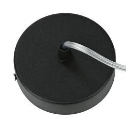 Hängeleuchte Stoff Ø40cm Rot Gold Retro Esstisch