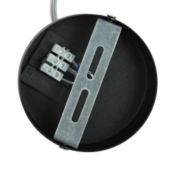 Hängeleuchte Stoff Ø40cm Rot Gold Retro Esstisch