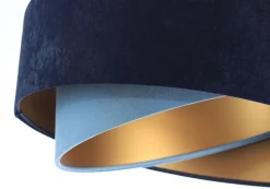 Hängeleuchte Stoff rund Ø 50 cm Velours Optik Modern MARLON