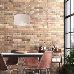 Hängeleuchte Stoffschirm Ø 35 cm Beige verstellbar E27