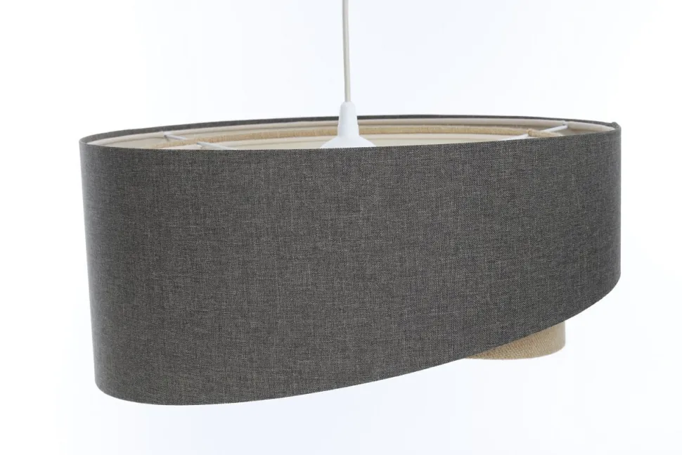 Hängeleuchte verstellbar Braun Beige E27 rund Ø 45 cm Modern